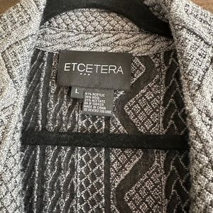 Etcetera Zip Gray Poncho with Pockets